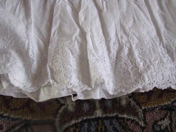 Edwardian Cotton Lace Petticoat - Free shipping US - image 2