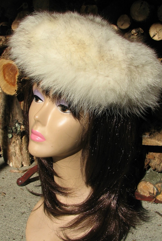 Vintage Fox Fur Hat - Real Fox Fur Hat