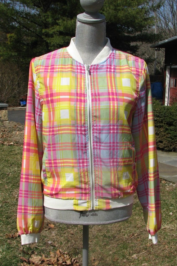 Vintage Jacket - Wet Seal - Size S - Chechered