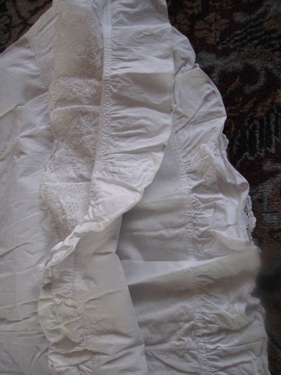Edwardian Cotton Lace Petticoat - Free shipping US - image 4
