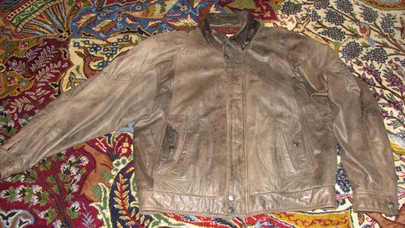 90s leather jacket - Gem