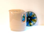 Vintage Hall China For Westinghouse Beige Tan Refrigerator Pitcher Water Juice