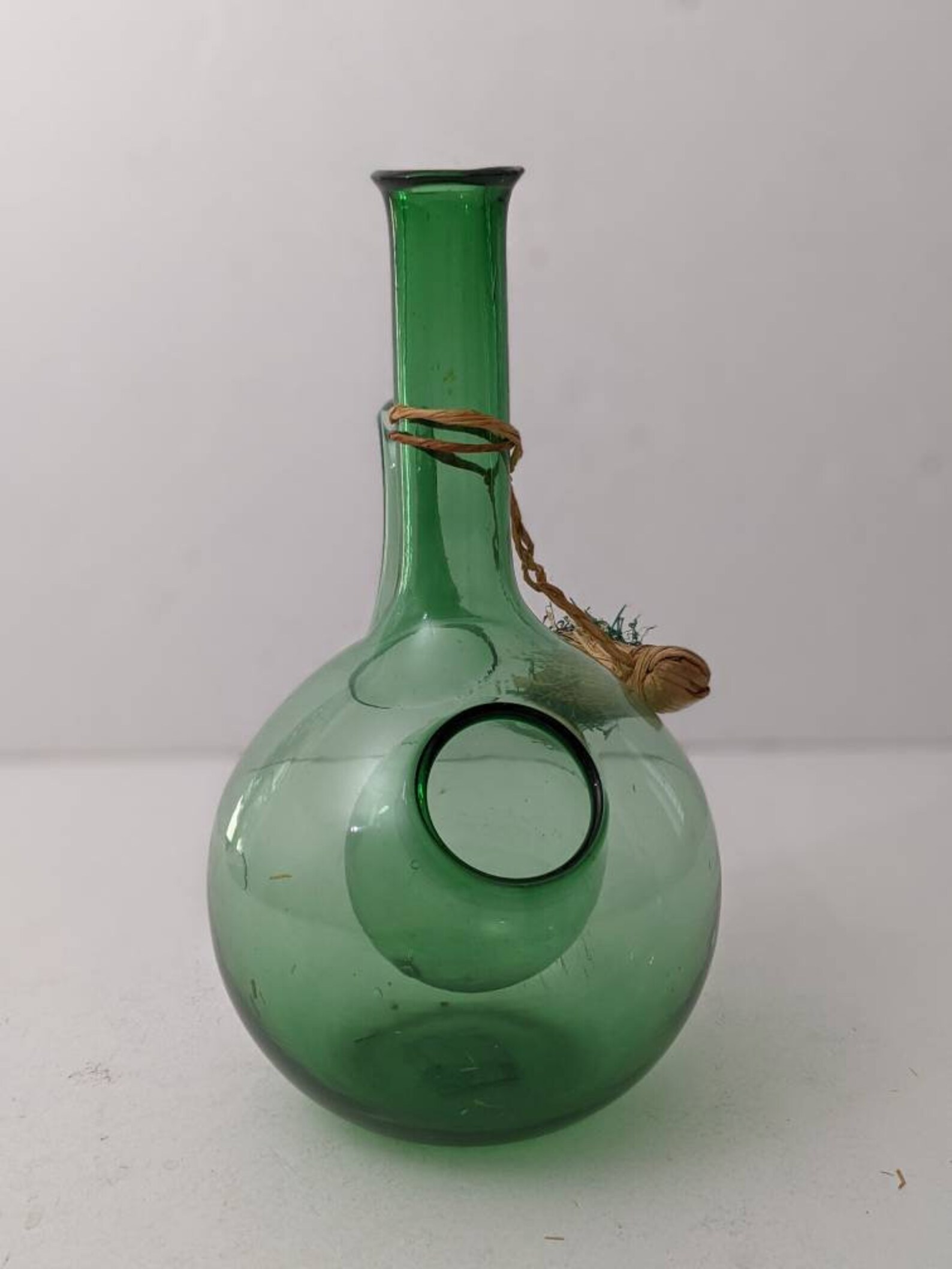 Vintage Princess House Wine Decanter Ice Chiller Italian Green Etsy
