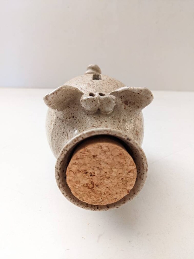 Studio Pottery Piggy Bank Stoneware Collectible