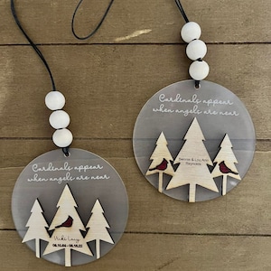 Cardinal Memorial Ornaments SVG Laser Cut File Only