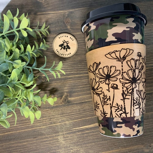 Coffee Sleeve SVG Laser Cut File Etsy