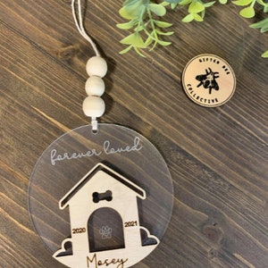 Forever Loved Memorial Pet Ornament SVG Laser Cut File