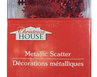 Christmas House Metallic Gold Snowflake Table Scatter 