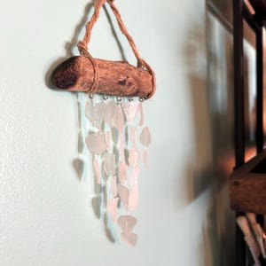 Sea Glass Mobile ~ Chime / Suncatcher. Authentic Seaglass & Driftwood ~ Boho wall hanging