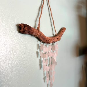 Sea Glass Mobile ~ Chime / Suncatcher. Authentic Seaglass