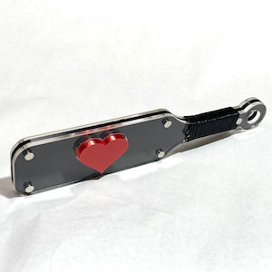 RAISED heart spanking paddle color options w/ gift box GLOW