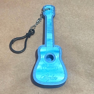 Engraved Guitar Backpack tag pearl inlay w/optional gift box car charm