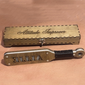 Recessed letters Custom Spanking paddle Choose color- Optional gift box! Reversed letters