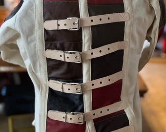 Large leather/canvas straight Jacket straitjacket