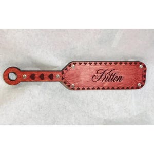 Hearts & Custom text spanking paddle-gift box optional