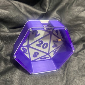 Personalized D20 Piggy bank -Glow colors available!