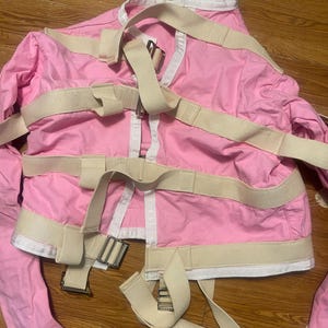 2XL Pink Classic Straight Jacket DISCOUNTED ready to ship Double thick canvas