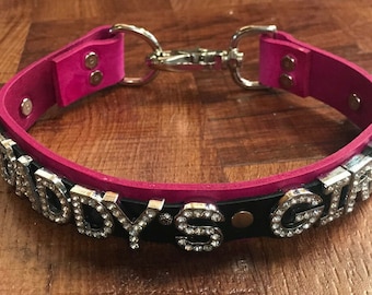Personalized slut collar with optional engraved gift box Daddy's Girl