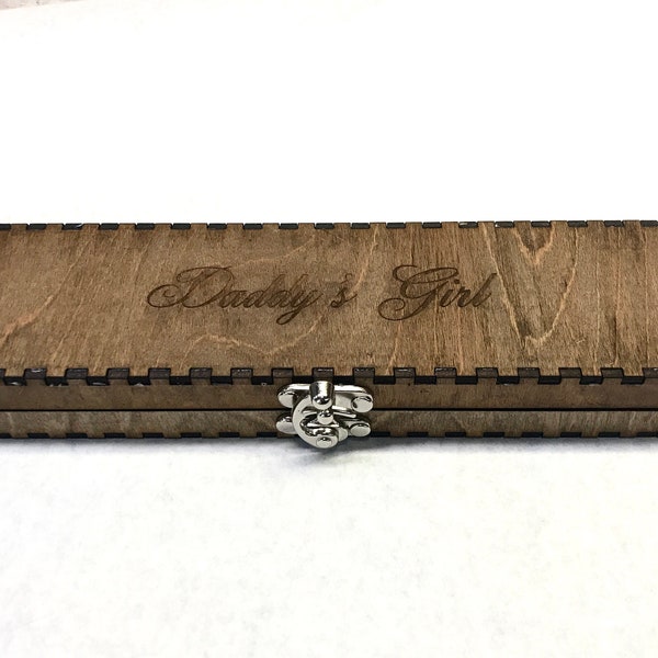 Custom engraved Birch wood gift box for our Paddles or wrist cuffs