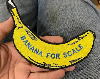 Banana for scale embroidery patch -