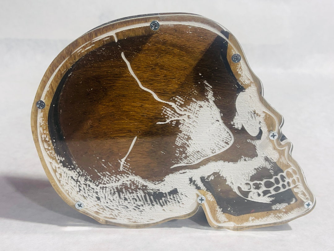 【ビッグサイズ】スカル貯金箱 1950'S〜 SKULL ON BOOK BANK ヴィンテージ陶器製スカル骸骨貯金