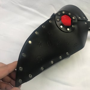 Handmade Leather Plague Doctor&#39;s Mask Steampunk with lenses choose your color