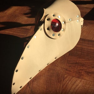 Leather Plague Doctor Mask with lenses