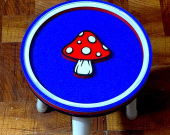 Round custom Mushroom table! Different legs available- Hippie sixties 60s 70s