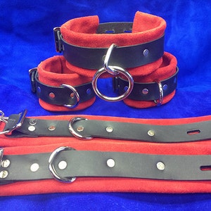 Locking Leather wrist , ankle, or collar