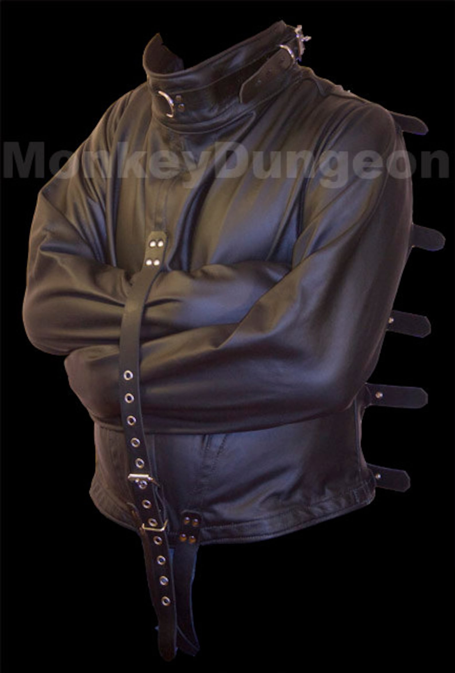 All Leather Straight Jacket Restraint Available in Any Size Etsy