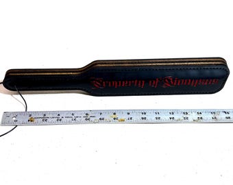 Heavy Duty (16") long thick leather spanking paddle