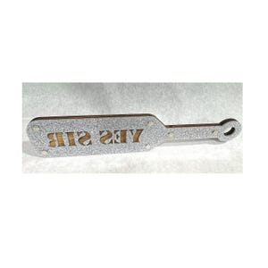 Custom shiny acrylic / wood spanking paddle reverse cut gift box