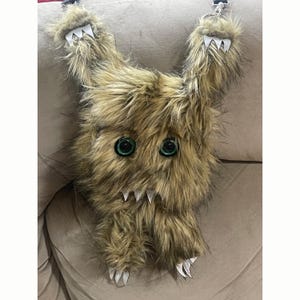 Funny Faux Fur Monsterbag / Backpack/ messenger
