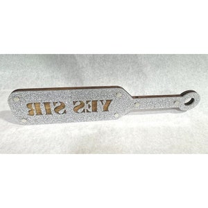Any word! Glitter spanking paddle reverse cut to leave a lasting impression optional gift box