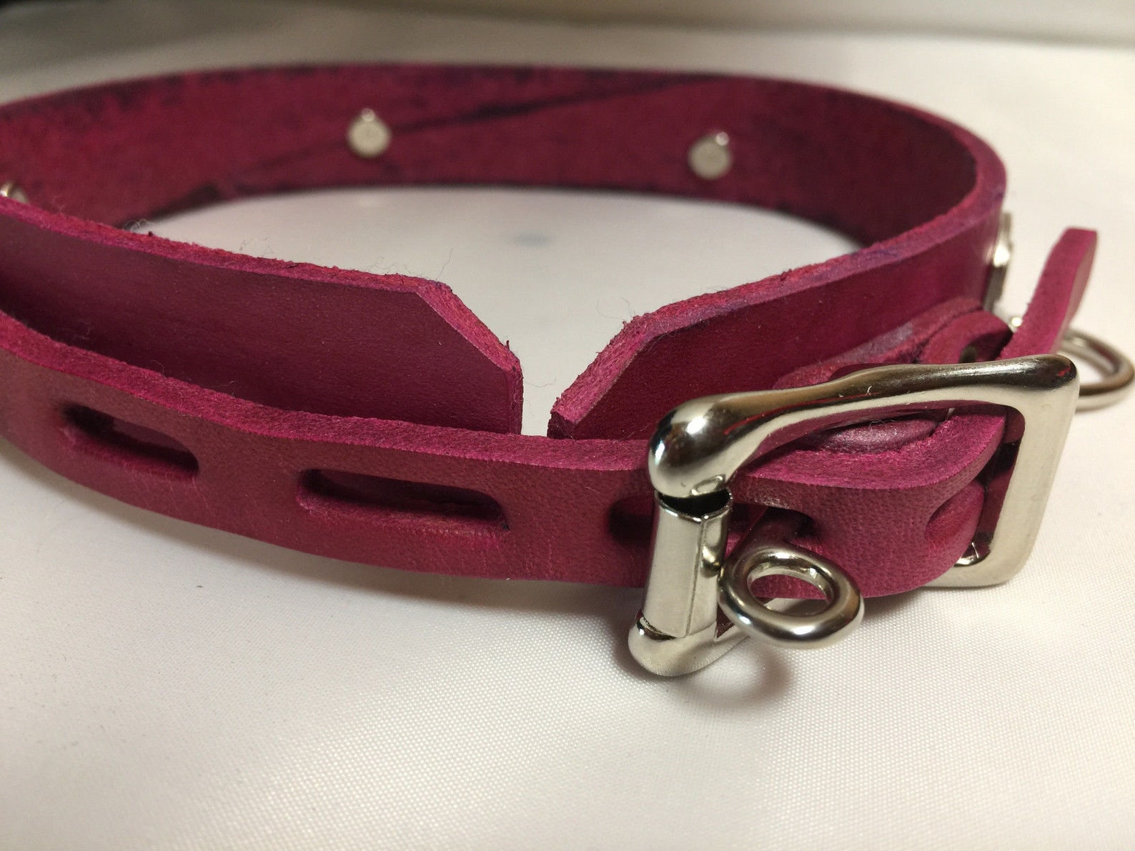 Lockable Leather Collar Custom Any Word Lots of Colors to Etsy