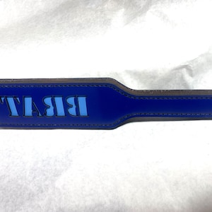 5 layer All leather custom hand stitched paddle-Cut out word