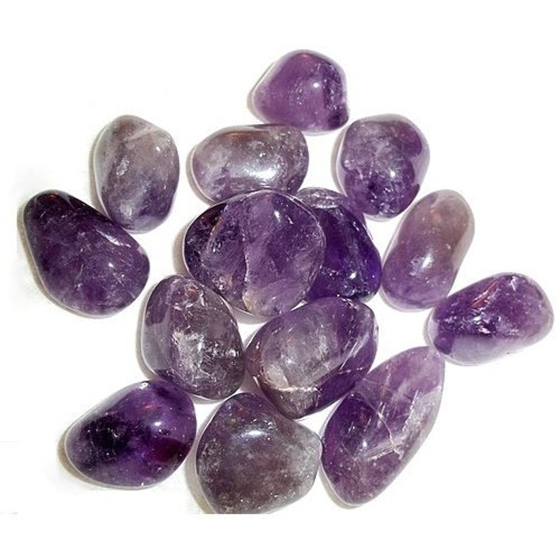 Amethyst Tumbled or Rough Gemstone Crystal Protection Reiki image 1