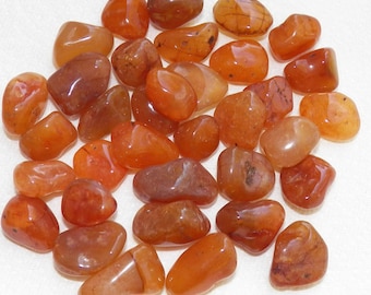 Carnelian Tumbled & Rough - Gemstone, Crystal