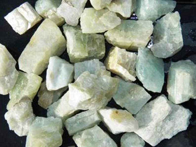 Aquamarine Tumbled & Tumbled Gemstone Crystal Birthstone March Calming Reiki image 2