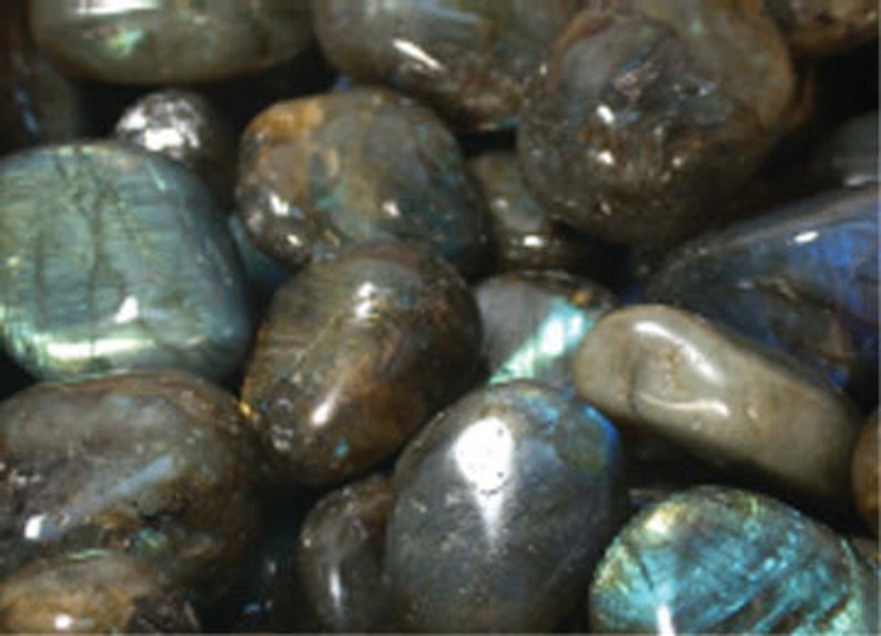 Labradorite Tumbled Gemstone Crystal Flashy Feldspar image 1