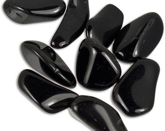 Black Obsidian Tumbled Gemstone Crystal