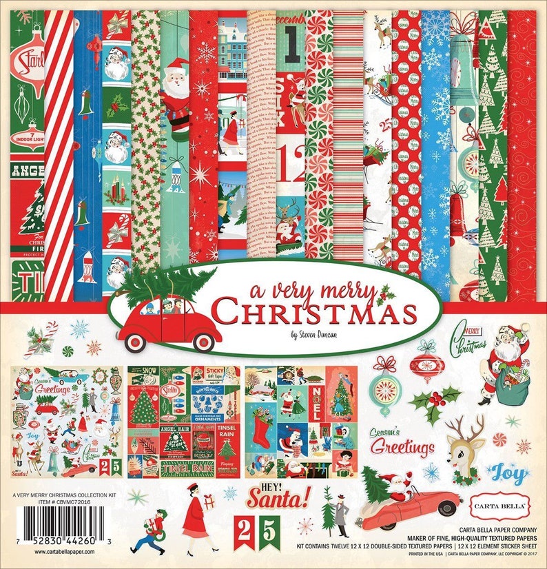 Carta Bella Paper - A Very Merry Christmas Collection - 12 x 12 Collection Kit image 1