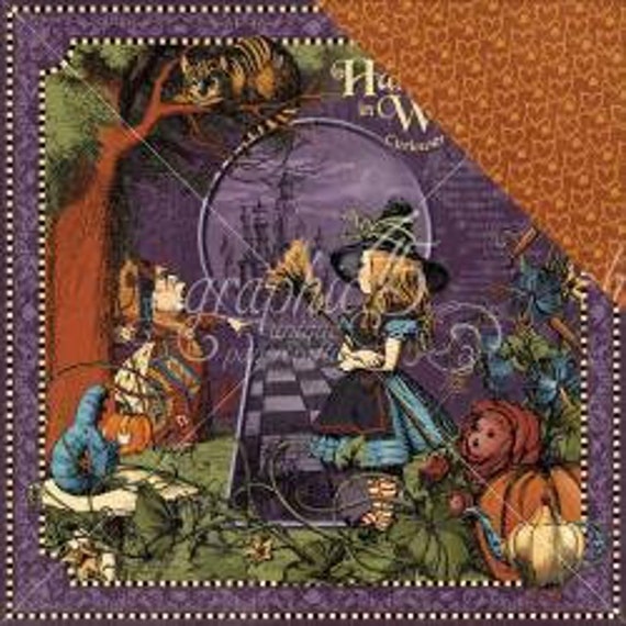 Graphic 45 Hallowe'en in Wonderland 12 x 12 Cardstock