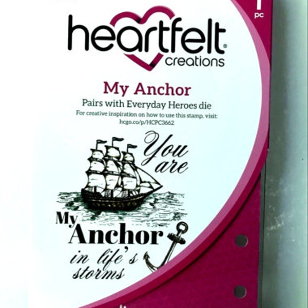 Heartfelt Creations My Anchor Cling Stamp Set