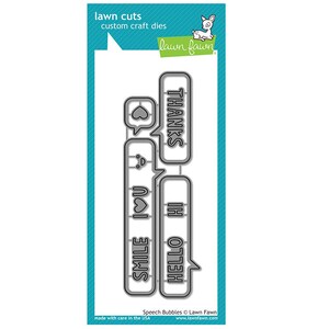 Lawn Fawn Speech Bubbles Border Lawn Cuts
