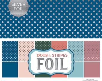 Echo Park Dots and Stripes Foil Collection Kit
