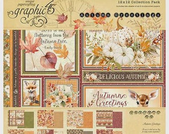 Graphic 45 Autumn Greetings 12 x 12 Collections Kit