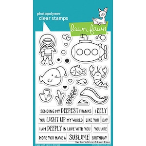 Lawn Fawn You are Sublime Cling Stamp Set