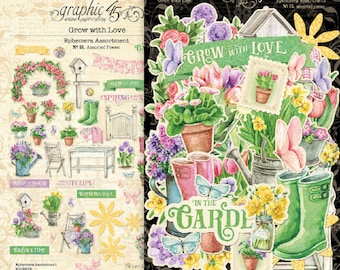 Graphic 45 Grown with Love Collection Ephemera Package