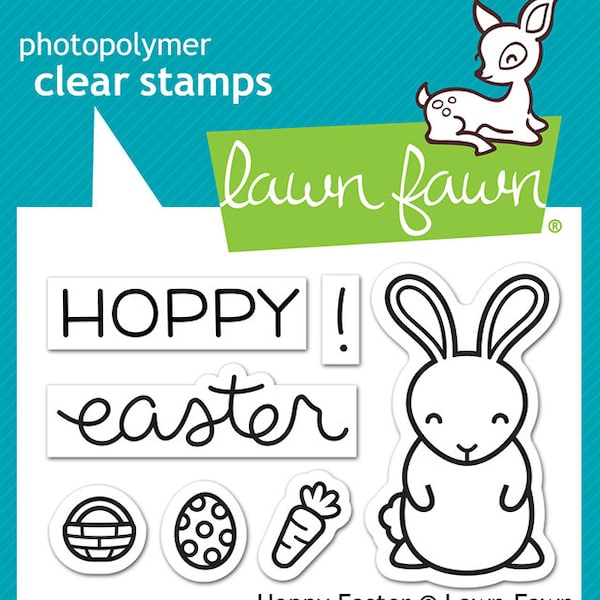 Lawn Fawn Hoppy Easter Cling Stamp Set